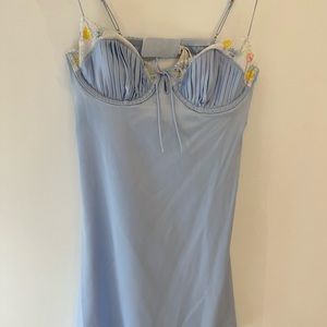 Brand new for love and lemons blue mini dress